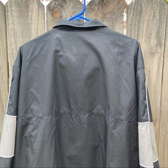 Nike  Windbreaker full zip jacket Black w/ Gray Men’s XXL - Picture 7 of 7